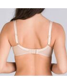 Soutien-gorge emboîtant Cœur Croisé Microfibre beige