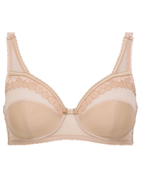 Soutien-gorge emboîtant Cœur Croisé Microfibre beige