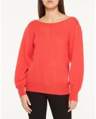 Pull 100% Cachemire Yoshi col bateau rouge