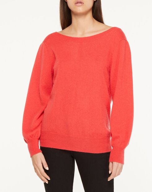 Pull 100% Cachemire Yoshi col bateau rouge