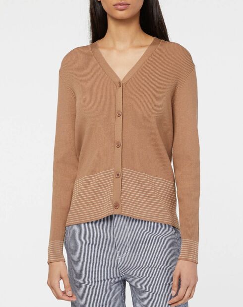 Cardigan Bela beige foncé