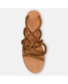 Sandales en Corde & Cuir E8 by Miista kaki