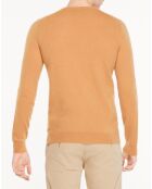 Pull 100% Cachemire Avy col V beige