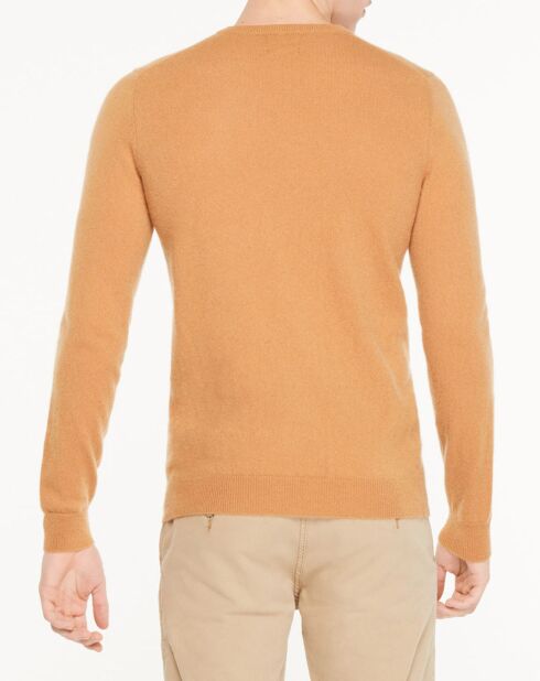 Pull 100% Cachemire Avy col V beige