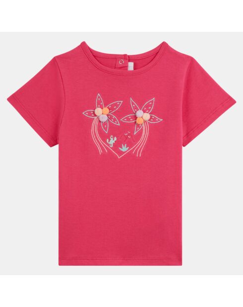 T-Shirt en Coton Hulpa rose foncé