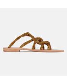 Sandales en Corde & Cuir E8 by Miista kaki