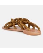 Sandales en Corde & Cuir E8 by Miista kaki