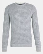 Pull 100% Cachemire Apois col rond gris