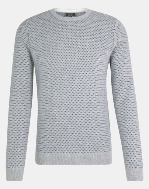 Pull 100% Cachemire Apois col rond gris