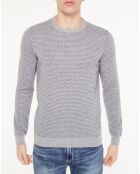 Pull 100% Cachemire Apois col rond gris