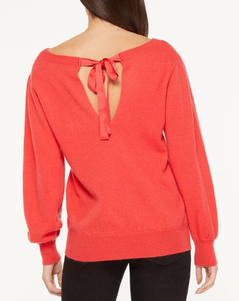 Pull 100% Cachemire Yoshi col bateau rouge