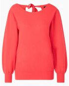 Pull 100% Cachemire Yoshi col bateau rouge