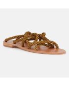 Sandales en Corde & Cuir E8 by Miista kaki