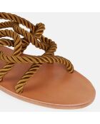 Sandales en Corde & Cuir E8 by Miista kaki