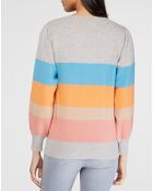 Pull en Laine & Cachemire Yumi col rond multicolore