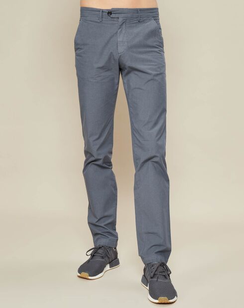 Pantalon chino Tobby gris bleuté