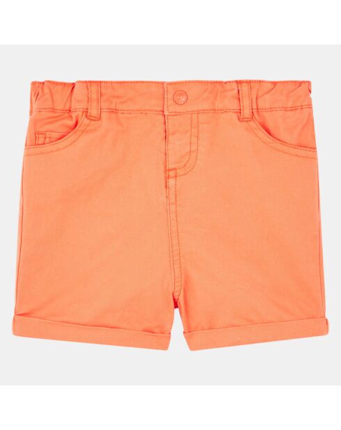 Short en Coton stretch Iju orange
