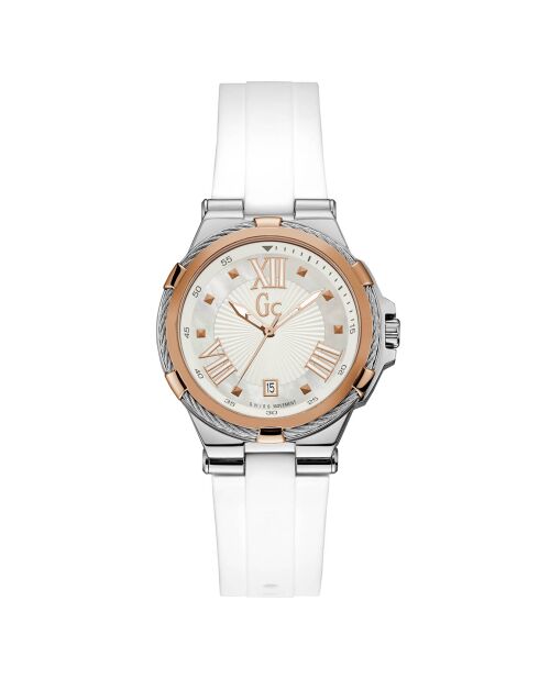 Montre Femme Structura Cable en Silicone blanche