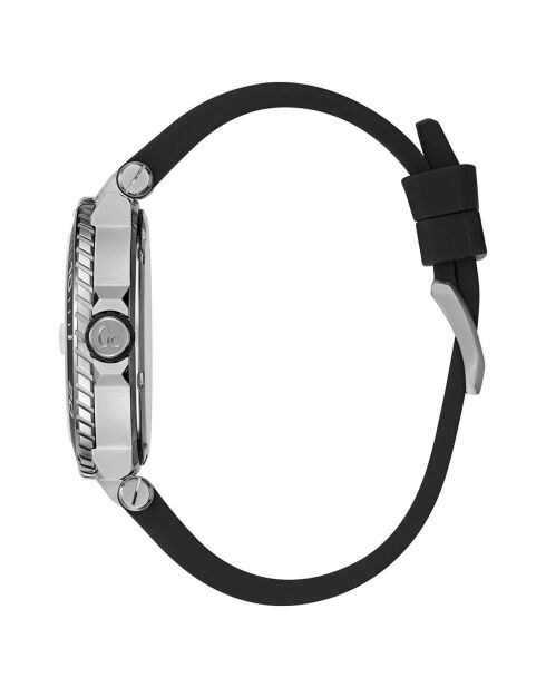 Montre Homme Diver Code en Silicone noir/gunmetal
