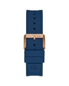 Montre Homme Diver Code en Silicone bleue