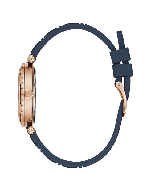 Montre Femme Lady Diver Silicone en Silicone bleue