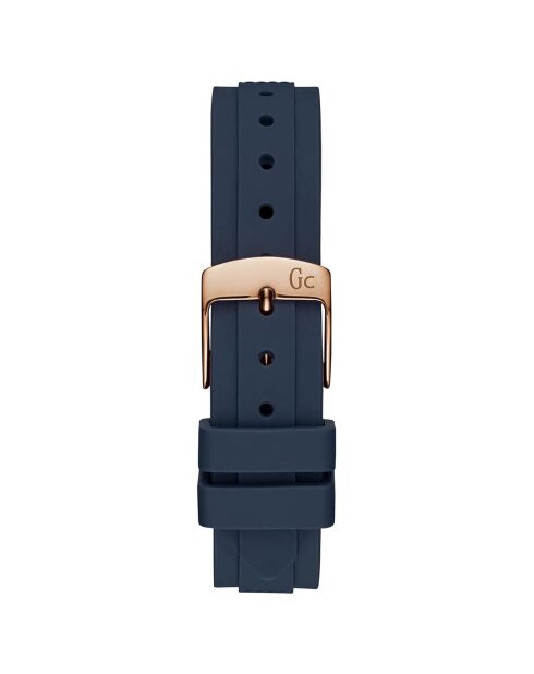 Montre Femme Lady Diver Silicone en Silicone bleue