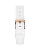 Montre Femme Prime Chic en Silicone & Pierres Swarovski blanche