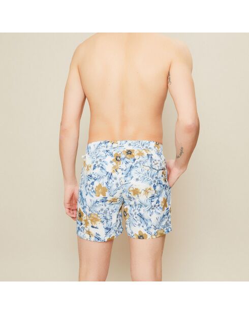 Kuta Badeshorts mit blau/weißem Aufdruck