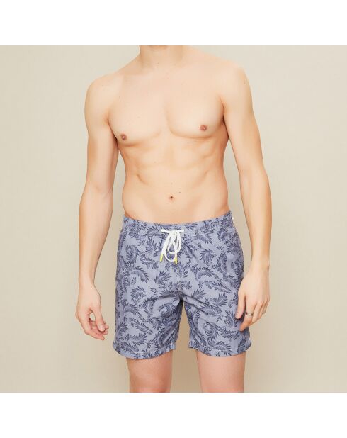 Bañador con estampado negro lavado