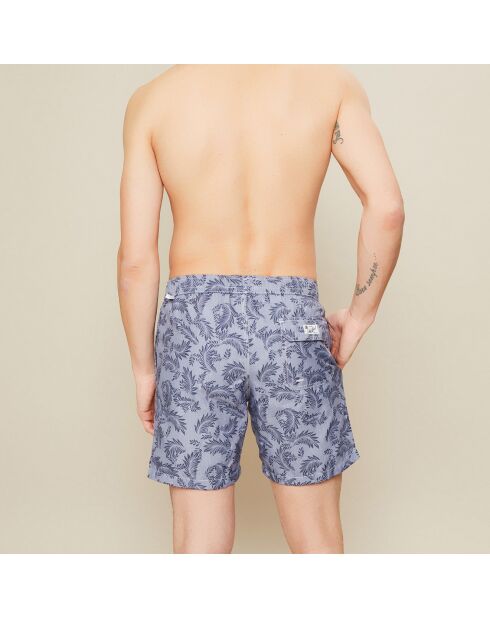 Bañador con estampado negro lavado