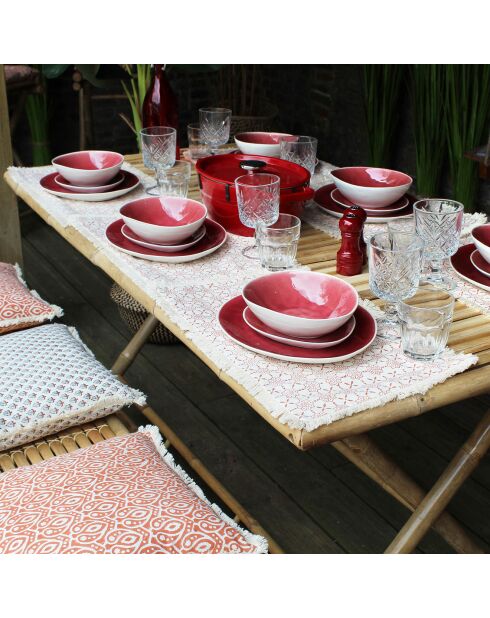 4 Sets de table Hora multicolores - 48x28 cm
