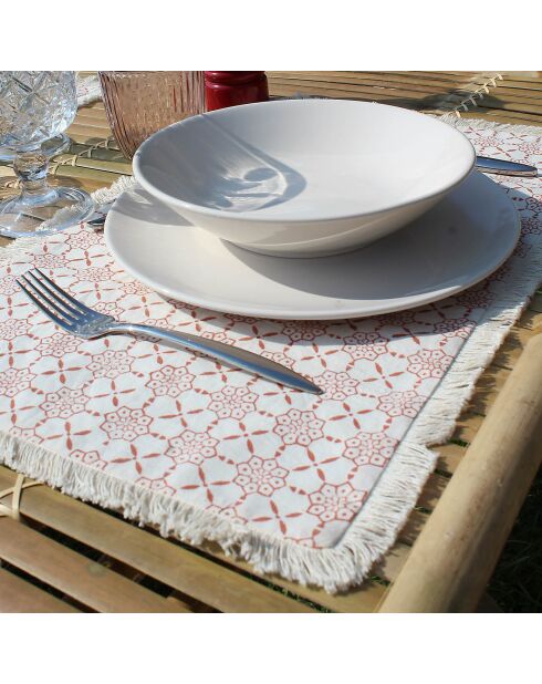 4 Sets de table Hora multicolores - 48x28 cm