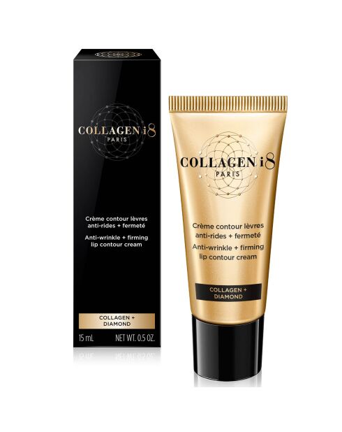 Crème contour lèvres anti-rides, fermeté Collagène et Diamant - 15 ml