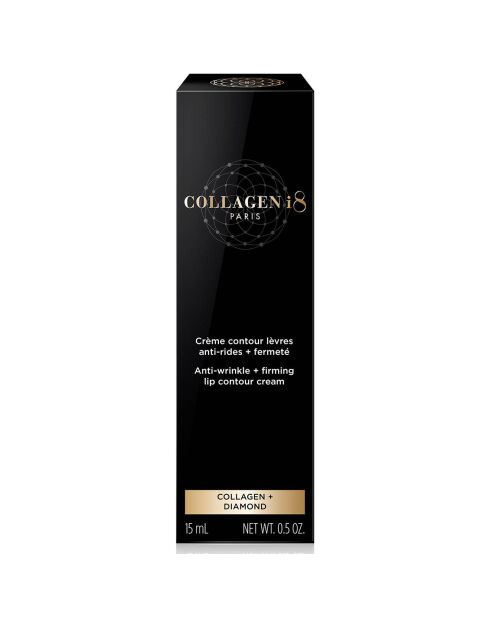 Crème contour lèvres anti-rides, fermeté Collagène et Diamant - 15 ml