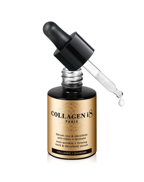 Kräftigendes Hals- und Dekolleté-Serum gegen Falten mit Kollagen und Diamanten, 30 ml