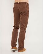 Pantalon Chino ajusté taupe