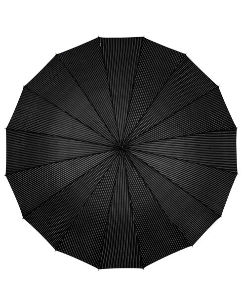 Parapluie de golf de luxe avec lignes noir