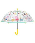 Parapluie cloche enfant transparent Peppa Pig  transparent/noir