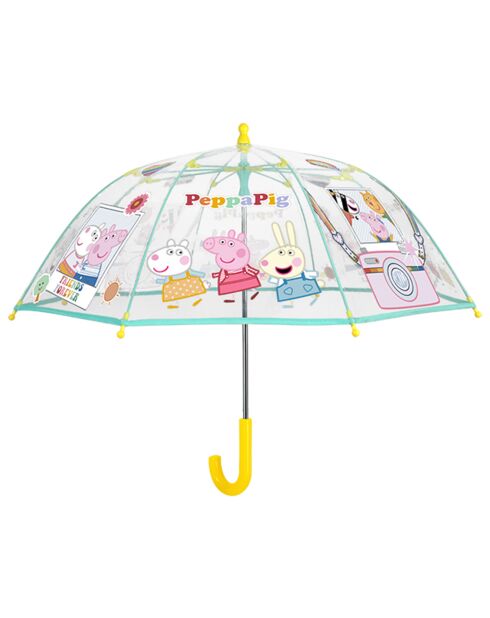 Parapluie cloche enfant transparent Peppa Pig  transparent/noir