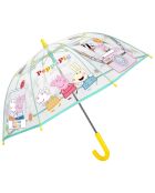 Parapluie cloche enfant transparent Peppa Pig  transparent/noir