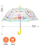 Parapluie cloche enfant transparent Peppa Pig  transparent/noir