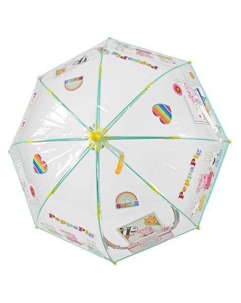 Parapluie cloche enfant transparent Peppa Pig  transparent/noir