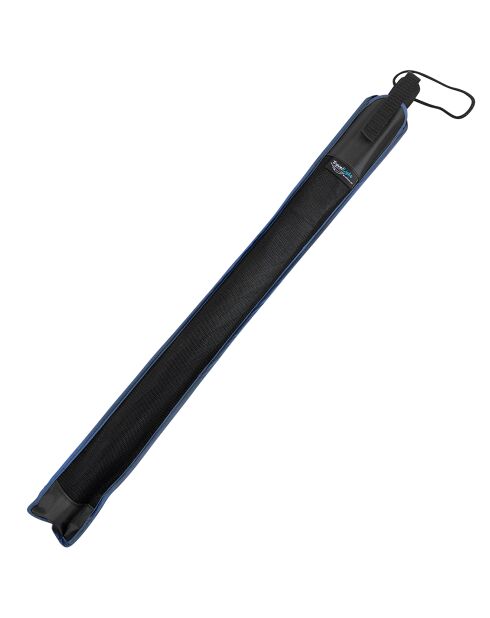 Parapluie droit de voyage avec bandoulière bleu