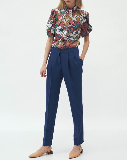 Delilah kobaltblauwe broek