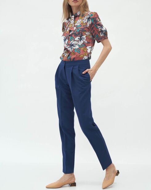 Delilah kobaltblauwe broek