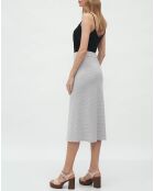 Hellgrau/weißer Rock Katherine