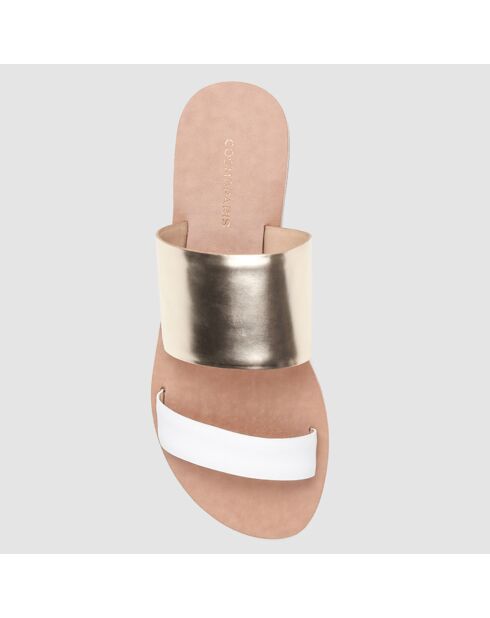 Sabot Azia Platinum in pelle