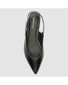 Slingbacks en Cuir Haneya noires