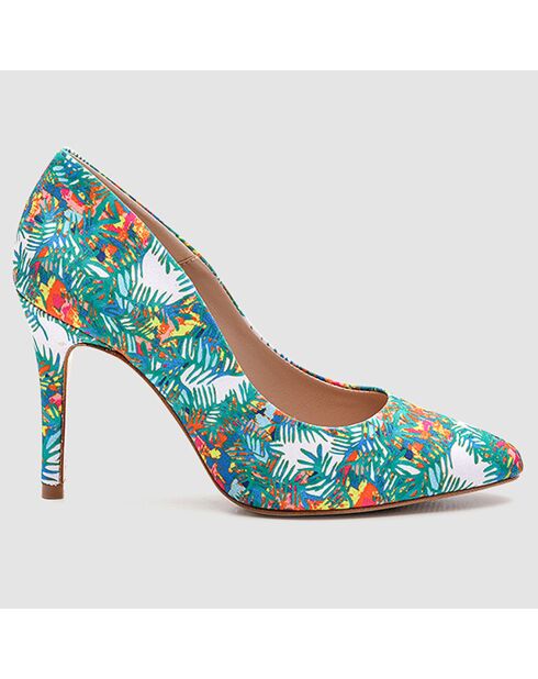 Escarpins Makea jungle multicolore - Talon 9 cm