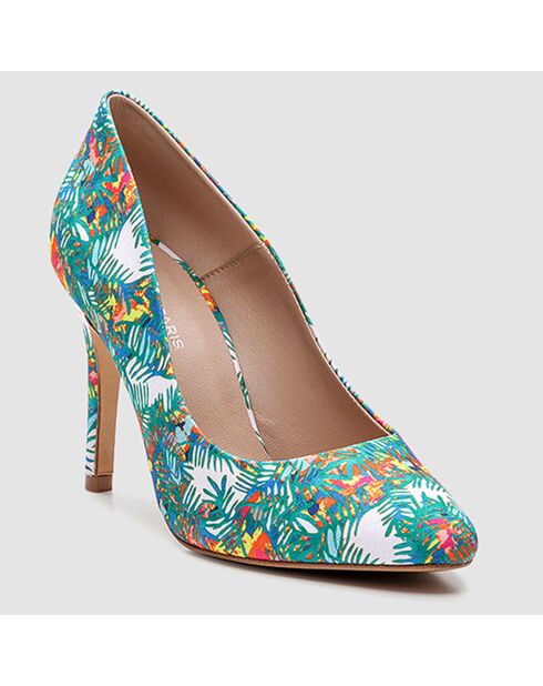 Escarpins Makea jungle multicolore - Talon 9 cm